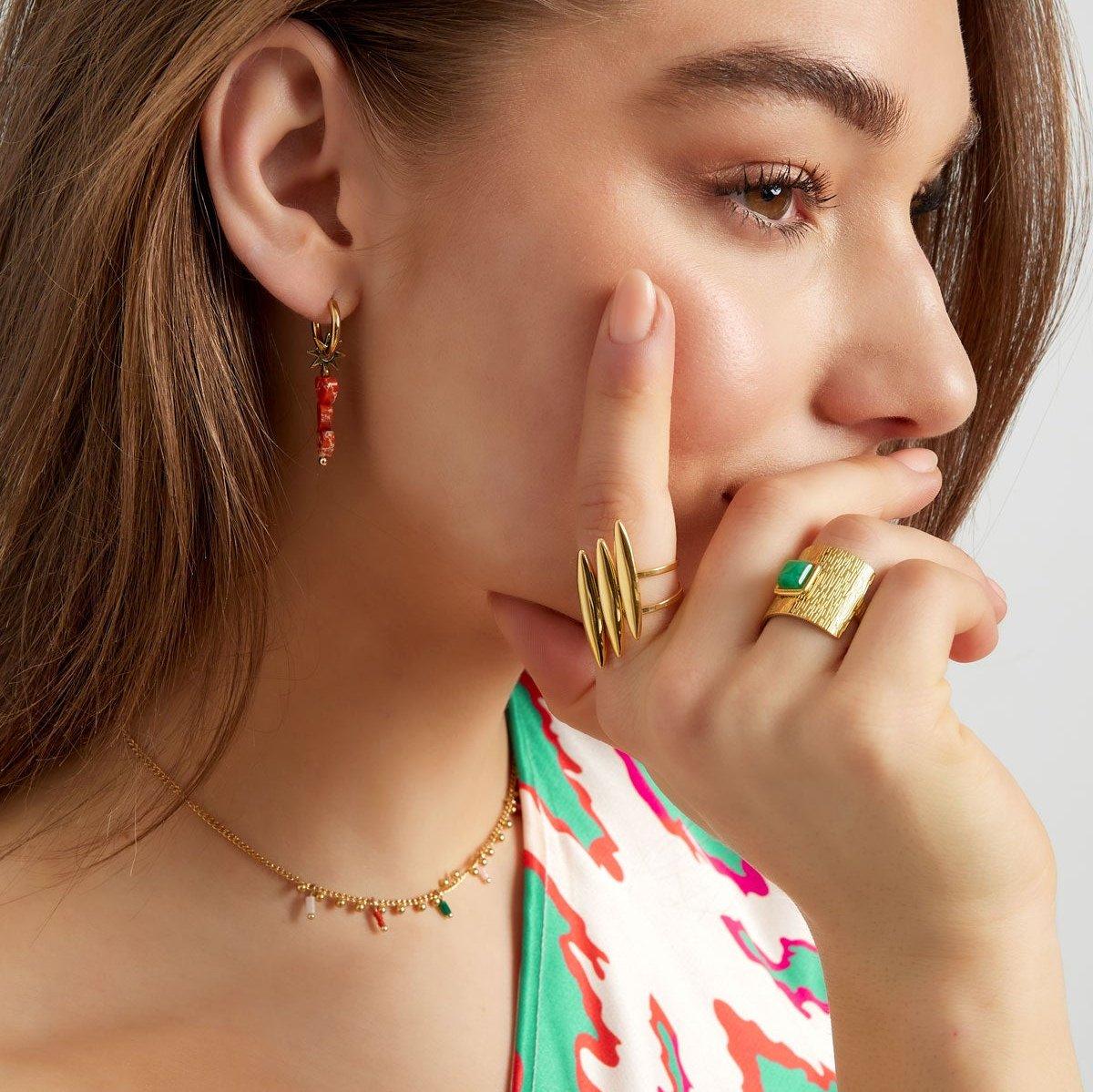 Wave Harmony Ring | Gold Plated - Gbaje Jewelry