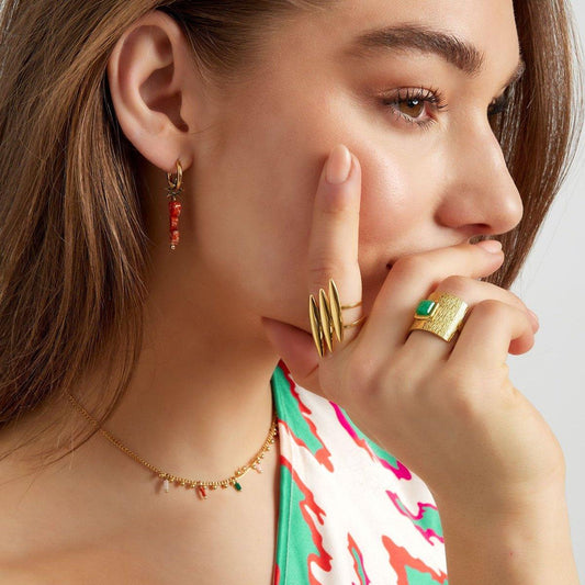 Wave Harmony Ring | Gold Plated - Gbaje Jewelry