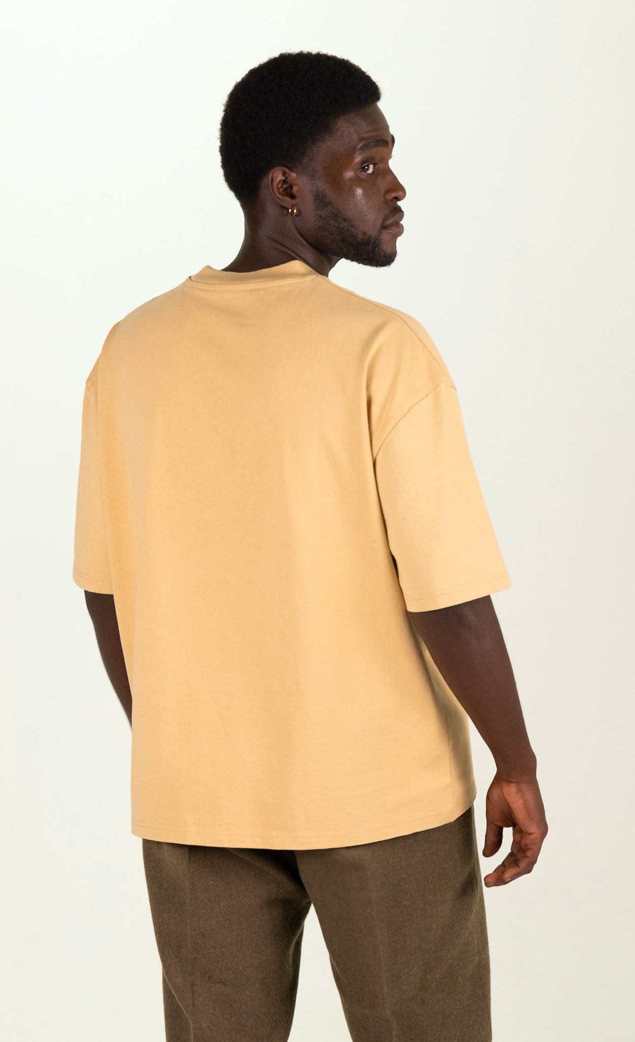 Logo Tee Desert Beige - Gbaje Jewelry