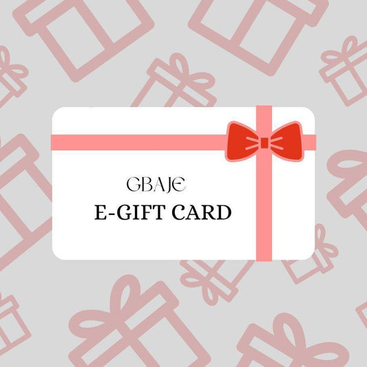 GBAJE E-GIFT CARD - Gbaje Jewelry