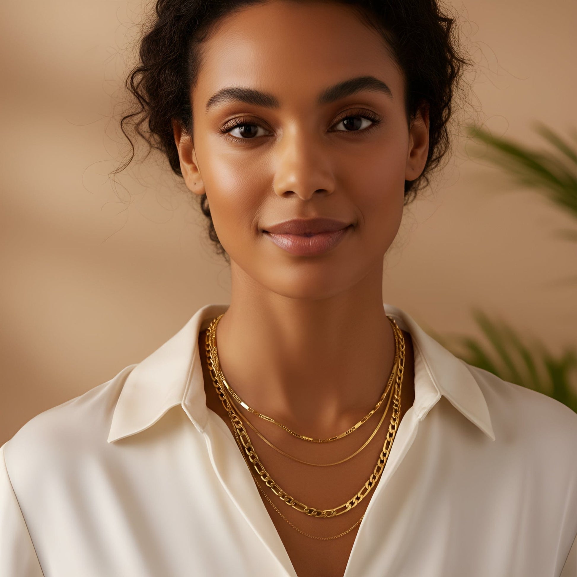 Figaro Chain Necklace Women - Gbaje Jewelry