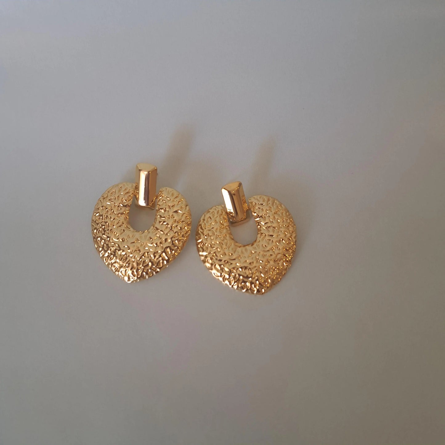 Gold Heart Earrings - Gbaje Jewelry