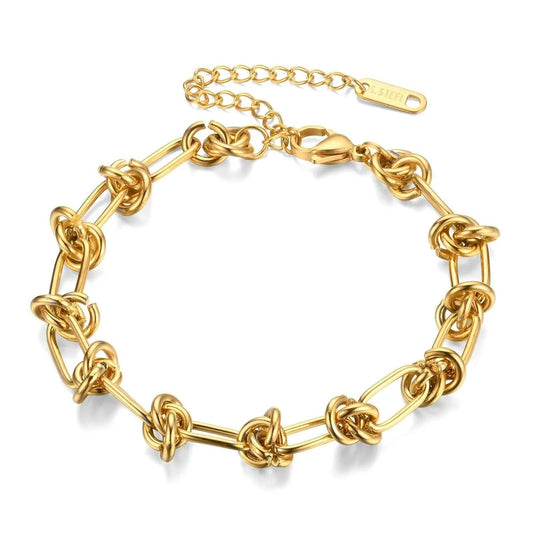 Knotted Bracelet | 18k Gold Plated - Gbaje Jewelry