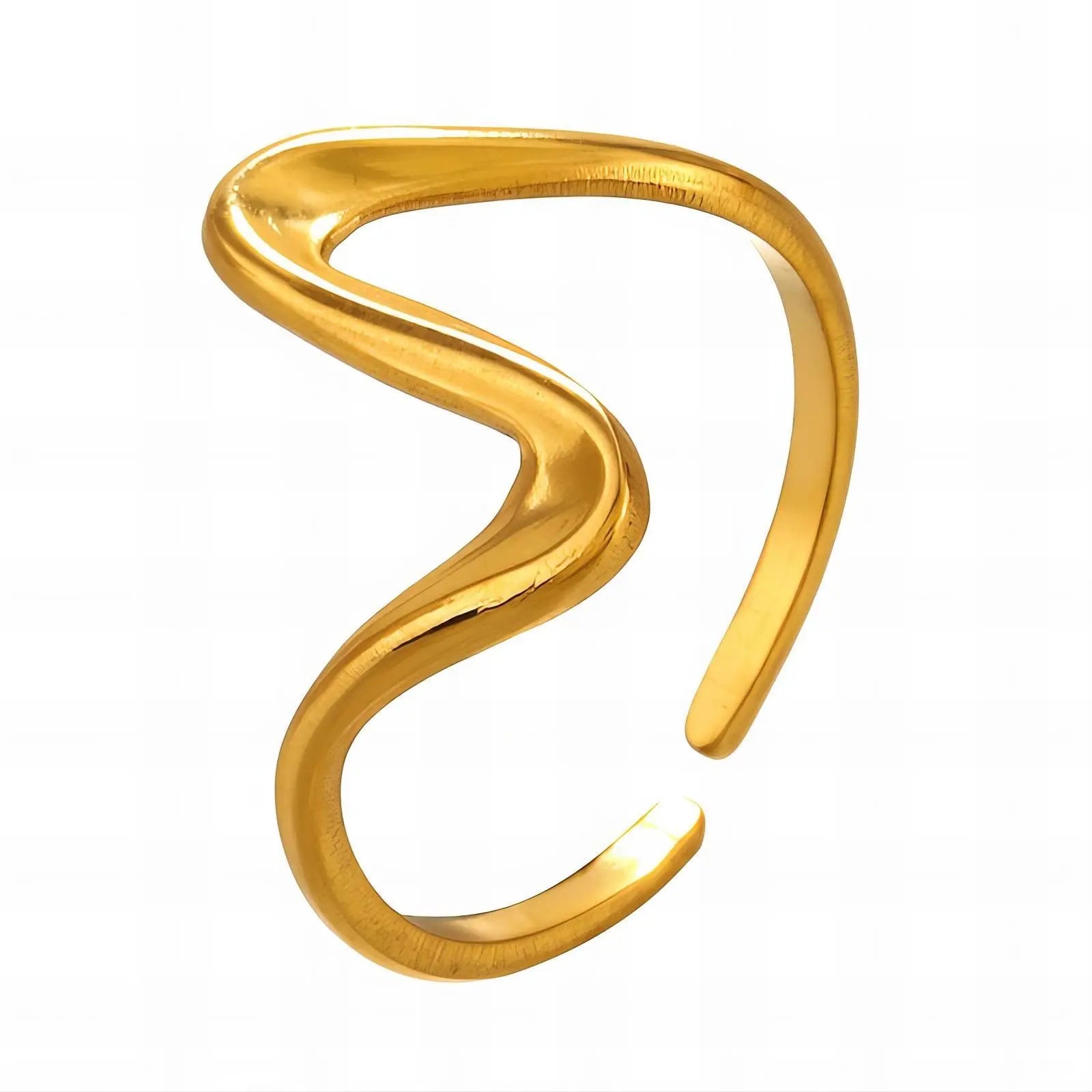 Wavy Finger Ring - Gbaje Jewelry