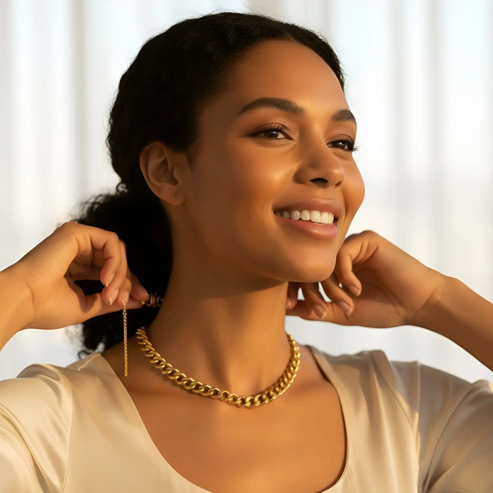 Chunky Chain Necklace - Gbaje Jewelry