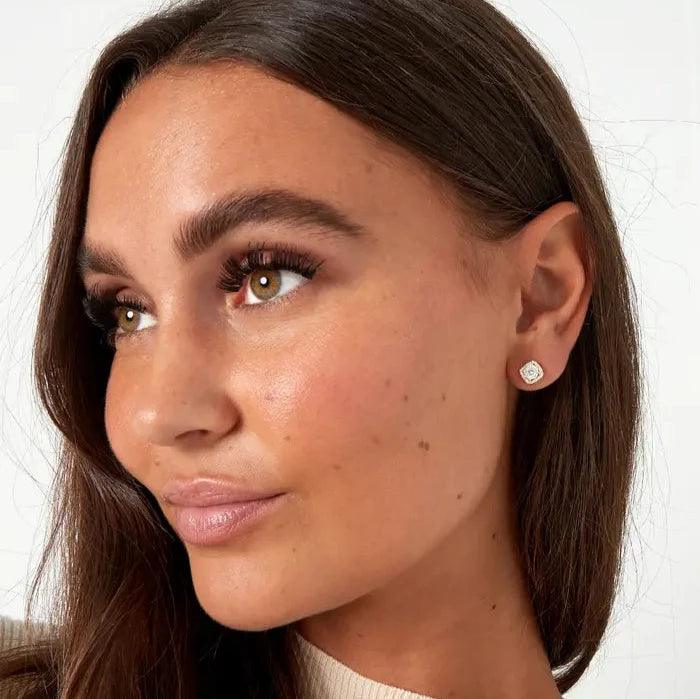 Ear Studs| 925 Sterling Silver Stone - Gbaje Jewelry