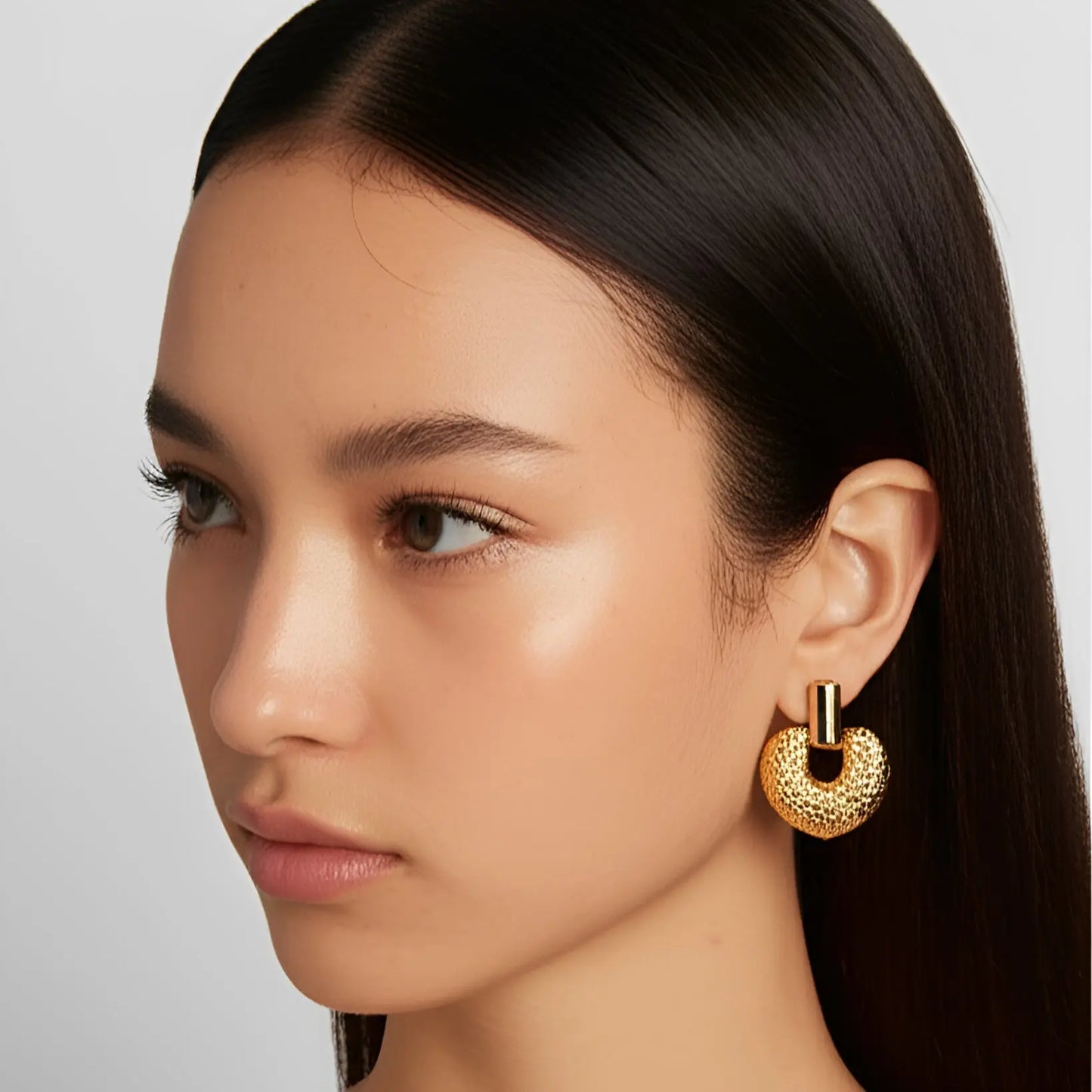 Gold Heart Earrings - Gbaje Jewelry