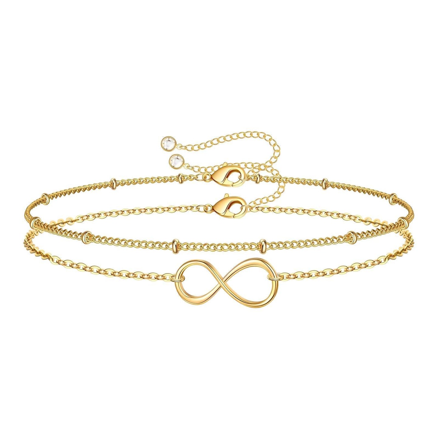 Endless love Duo Bracelet | 18k Gold Plated - Gbaje Jewelry