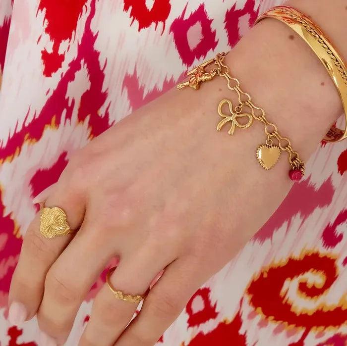 Lilly Charm Bracelet - Gbaje Jewelry