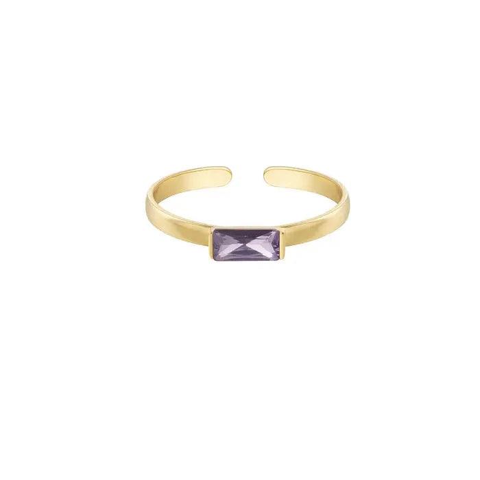 Purple Gemstone Ring - Gbaje Jewelry