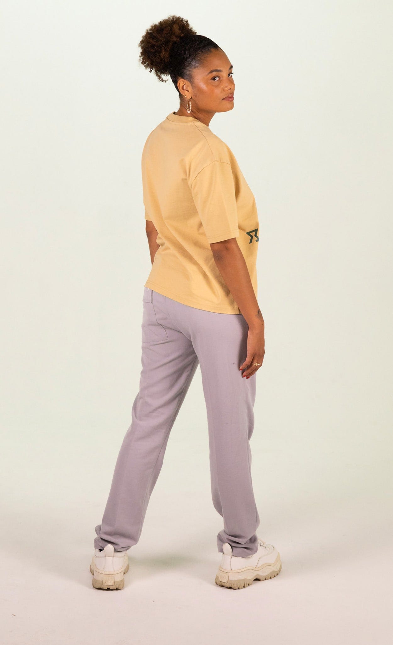 Logo Tee Desert Beige - Gbaje Jewelry