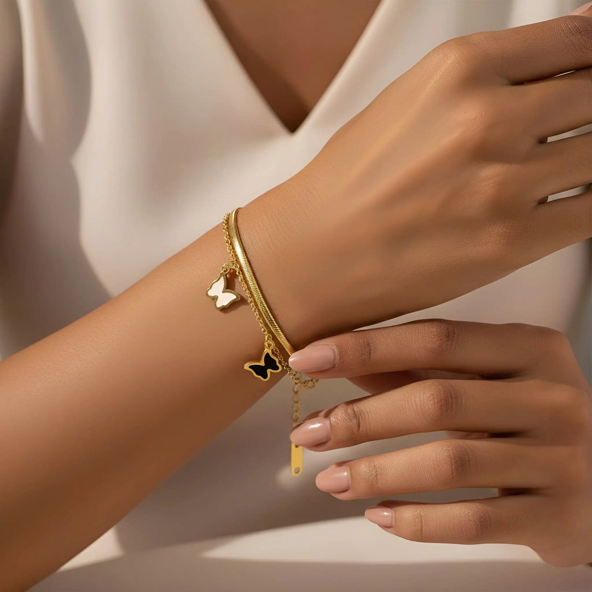 Bracelet with butterflies - Gbaje Jewelry