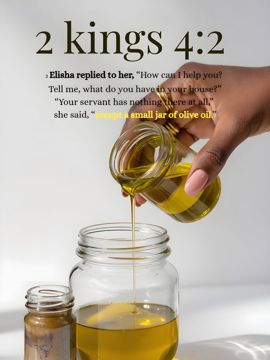 Anointed Oil Wall Decor | Faith Home Art Inspired by 2 Kings 4:2 - Gbaje Jewelry