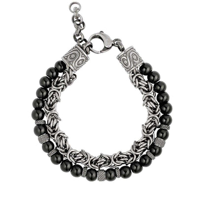 Beaded Bracelet for Men | Black - Gbaje Jewelry