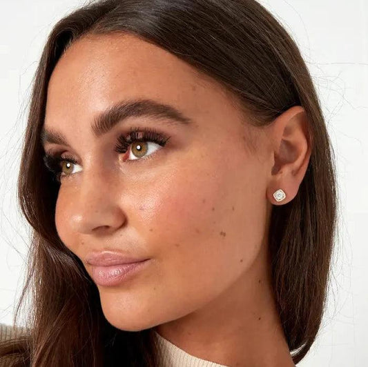 Ear Studs| 925 Sterling Silver Stone - Gbaje Jewelry