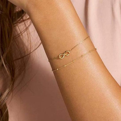 Endless love Duo Bracelet | 18k Gold Plated - Gbaje Jewelry