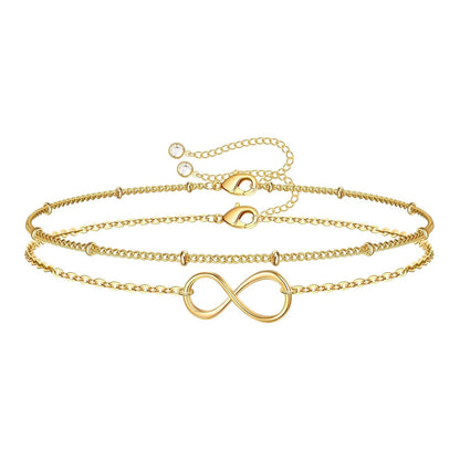 Endless love Duo Bracelet | 18k Gold Plated - Gbaje Jewelry