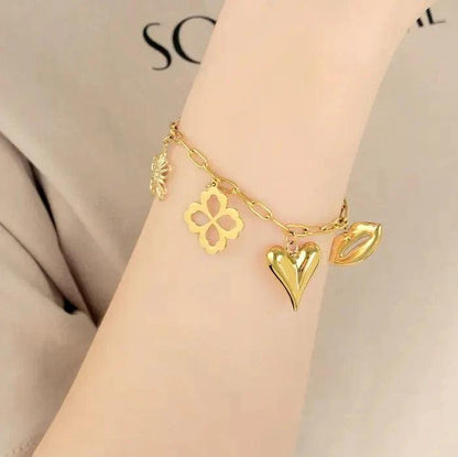 Flora Charm Bracelet - Gbaje Jewelry
