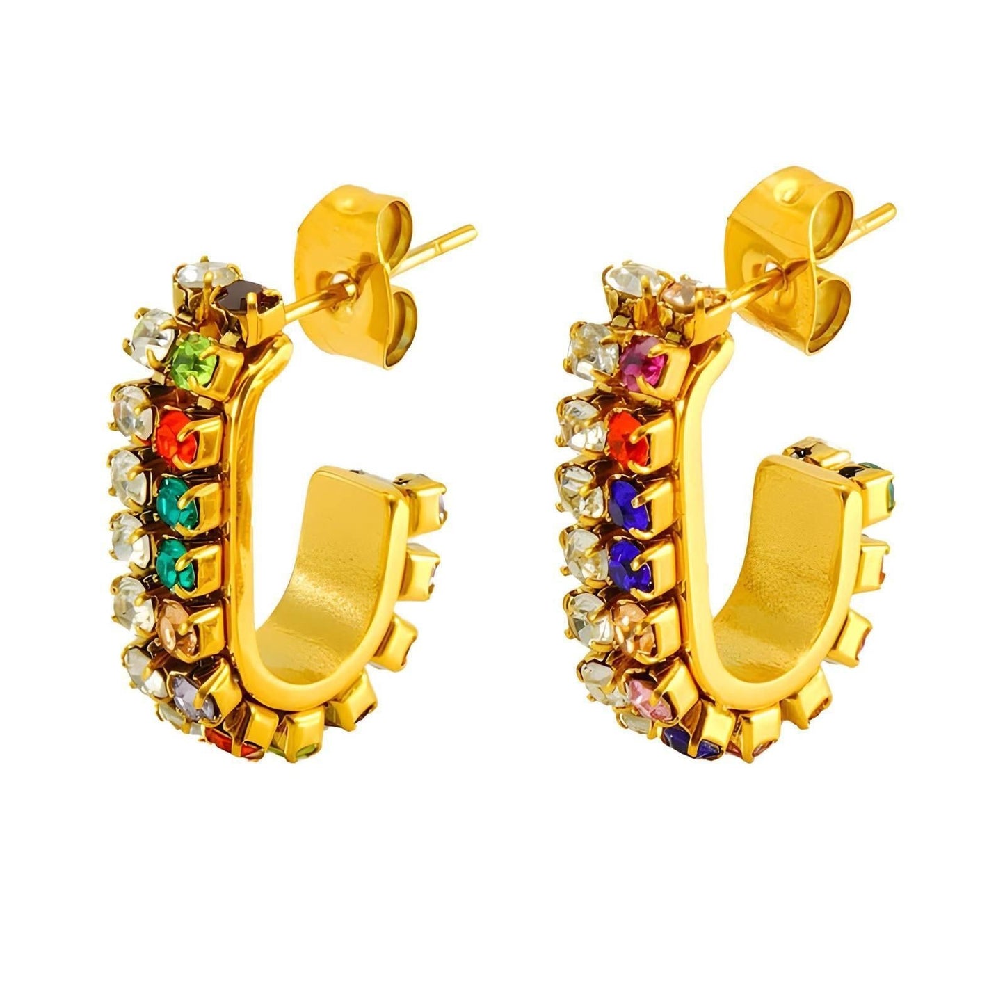 Glittering Mini Studs Earrings | 18k Gold Plated - Gbaje Jewelry
