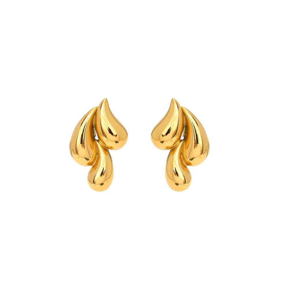 Gold Droplet earrings for women - Gbaje Jewelry