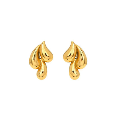 Gold Droplet earrings for women - Gbaje Jewelry