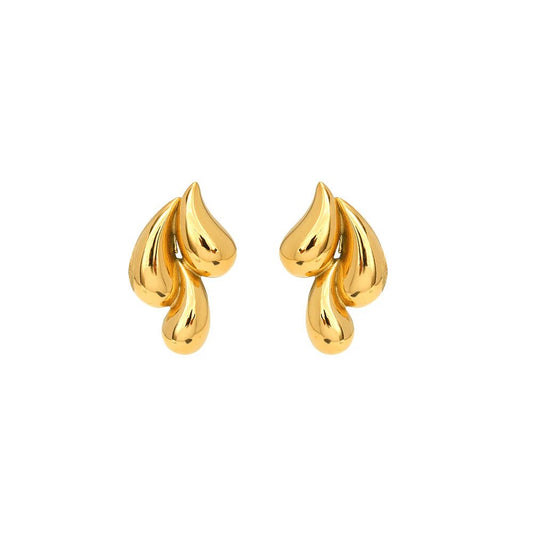 Gold Droplet earrings for women - Gbaje Jewelry