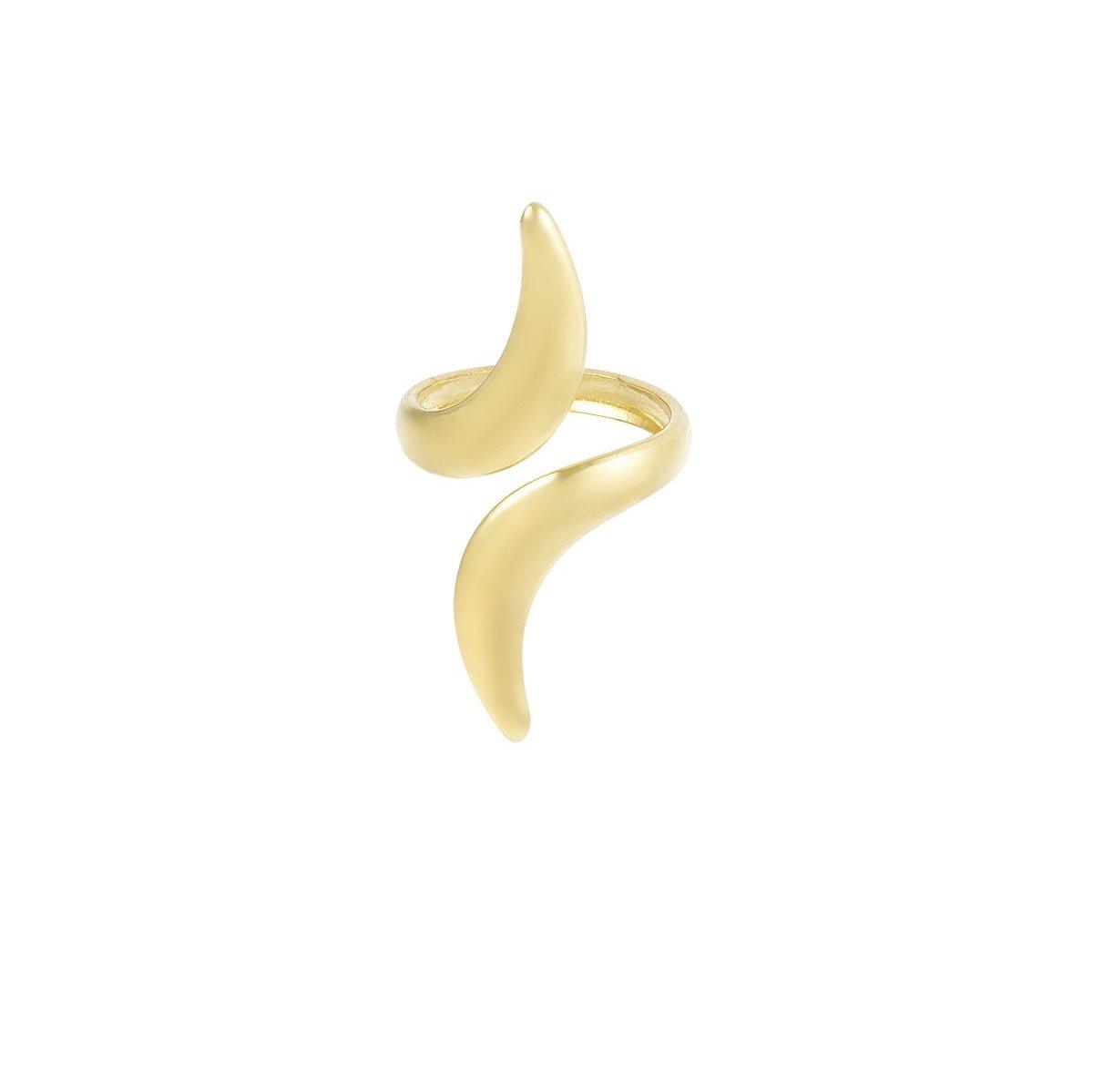 adjsustible gold ring for women