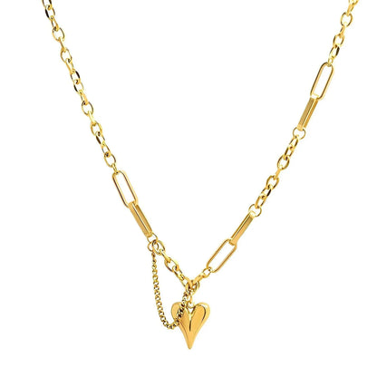 Heart Long Necklace - Gbaje Jewelry