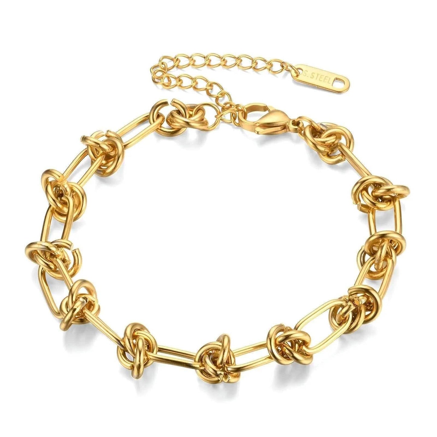 Knotted Bracelet | 18k Gold Plated - Gbaje Jewelry