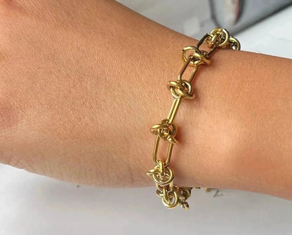Knotted Bracelet | 18k Gold Plated - Gbaje Jewelry