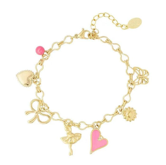 Lilly Charm Bracelet - Gbaje Jewelry