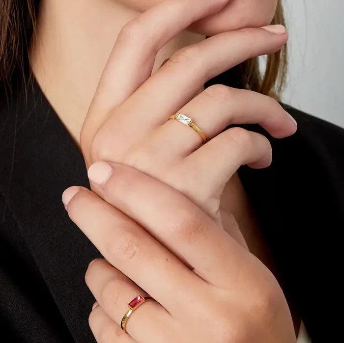 Purple Gemstone Ring - Gbaje Jewelry