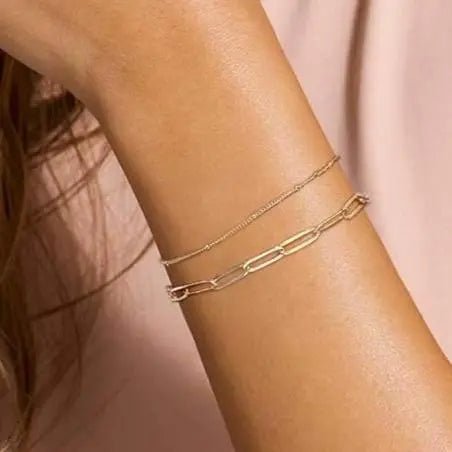 Two in one Bracelet | 18k Gold Plated - Gbaje Jewelry