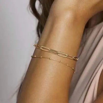 Two in one Bracelet | 18k Gold Plated - Gbaje Jewelry