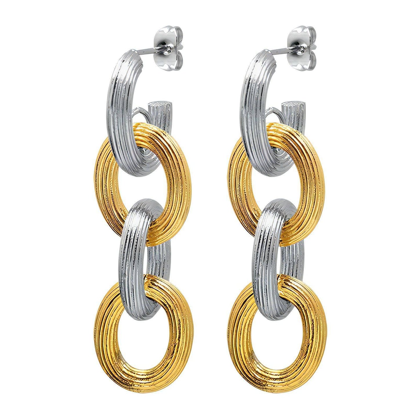 Mixed metal earrings  