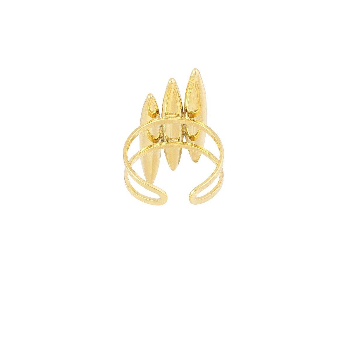 Wave Harmony Ring | Gold Plated - Gbaje Jewelry